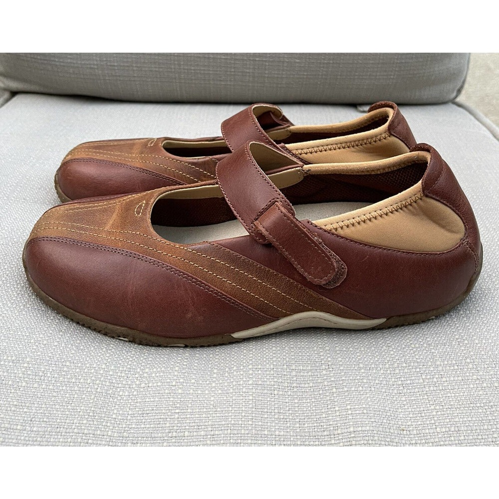 ZUMFOOT BROWN LEATHER SHOES ARCH BACK SUPPORT US 7-7.5 EUR 37 MARYJANE STYLE